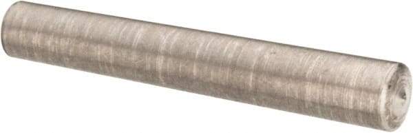 Value Collection - Size 6/0, 0.0676" Small End Diam, 0.078" Large End Diam, Passivated Stainless Steel Taper Pin - Grade 303, 18-8, 1/2" OAL, 1/2 Pin Length - USA Tool & Supply