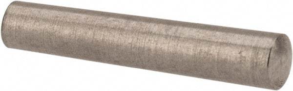 Value Collection - Size 5/0, 0.0836" Small End Diam, 0.094" Large End Diam, Passivated Stainless Steel Taper Pin - Grade 303, 18-8, 1/2" OAL, 1/2 Pin Length - USA Tool & Supply