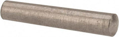 Value Collection - Size 5/0, 0.0836" Small End Diam, 0.094" Large End Diam, Passivated Stainless Steel Taper Pin - Grade 303, 18-8, 1/2" OAL, 1/2 Pin Length - USA Tool & Supply