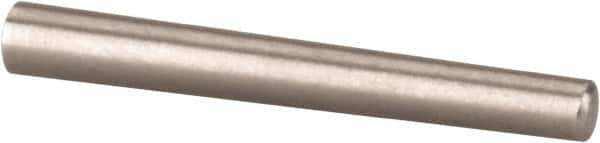 Value Collection - Size 5/0, 0.0784" Small End Diam, 0.094" Large End Diam, Passivated Stainless Steel Taper Pin - Grade 303, 18-8, 3/4" OAL, 3/4 Pin Length - USA Tool & Supply
