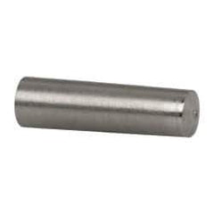 Value Collection - Size 3, 0.2034" Small End Diam, 0.219" Large End Diam, Passivated Stainless Steel Taper Pin - Grade 303, 18-8, 3/4" OAL, 3/4 Pin Length - USA Tool & Supply
