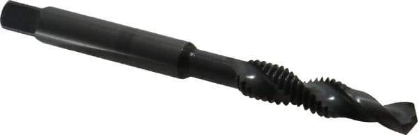 DORMER - 5/16-18 UNC, 94mm OAL, 0.2598" Drill Diam x 16mm Drill Length, Combination Drill & Tap - 2 Flutes, 21mm Thread Length, High Speed Steel, Oxide Finish, 2B - USA Tool & Supply