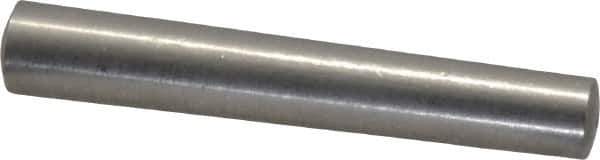 Value Collection - Size 7, 0.357" Small End Diam, 0.409" Large End Diam, Passivated Stainless Steel Taper Pin - Grade 303, 18-8, 2-1/2" OAL, 2-1/2 Pin Length - USA Tool & Supply