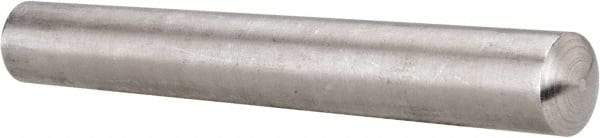 Value Collection - Size 9, 0.5078" Small End Diam, 0.591" Large End Diam, Passivated Stainless Steel Taper Pin - Grade 303, 18-8, 4" OAL, 4 Pin Length - USA Tool & Supply