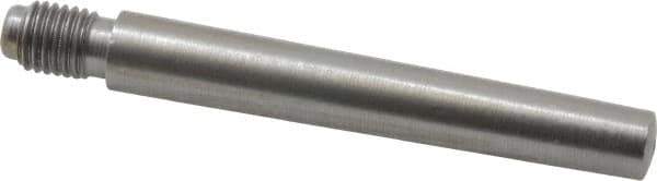 Value Collection - Size 6, 0.339" Large End Diam, Uncoated Steel 5/16-24 Threaded Taper Pin - Grade C-12L14, 2-1/4 Pin Length - USA Tool & Supply