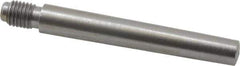 Value Collection - Size 6, 0.339" Large End Diam, Uncoated Steel 5/16-24 Threaded Taper Pin - Grade C-12L14, 2-1/4 Pin Length - USA Tool & Supply