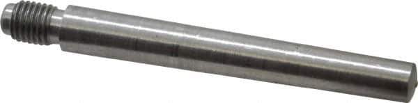 Value Collection - Size 6, 0.339" Large End Diam, Uncoated Steel 5/16-24 Threaded Taper Pin - Grade C-12L14, 2-1/2 Pin Length - USA Tool & Supply