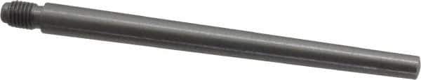 Value Collection - Size 6, 0.339" Large End Diam, Uncoated Steel 5/16-24 Threaded Taper Pin - Grade C-12L14, 4 Pin Length - USA Tool & Supply