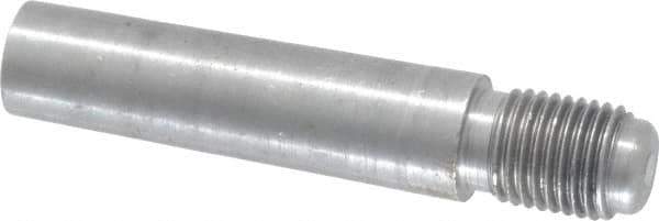 Value Collection - Size 7, 0.407" Large End Diam, Uncoated Steel 3/8-24 Threaded Taper Pin - Grade C-12L14, 1-1/2 Pin Length - USA Tool & Supply