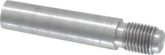 Value Collection - Size 7, 0.407" Large End Diam, Uncoated Steel 3/8-24 Threaded Taper Pin - Grade C-12L14, 1-1/2 Pin Length - USA Tool & Supply