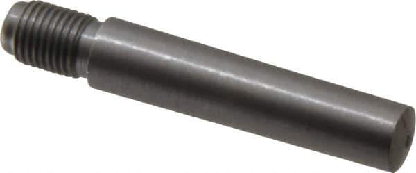 Value Collection - Size 7, 0.407" Large End Diam, Uncoated Steel 3/8-24 Threaded Taper Pin - Grade C-12L14, 1-3/4 Pin Length - USA Tool & Supply