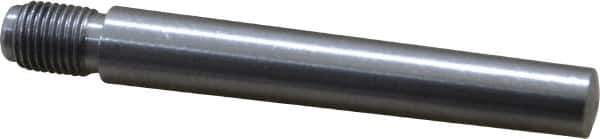 Value Collection - Size 7, 0.407" Large End Diam, Uncoated Steel 3/8-24 Threaded Taper Pin - Grade C-12L14, 2-1/2 Pin Length - USA Tool & Supply