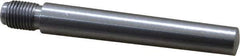 Value Collection - Size 7, 0.407" Large End Diam, Uncoated Steel 3/8-24 Threaded Taper Pin - Grade C-12L14, 2-1/2 Pin Length - USA Tool & Supply