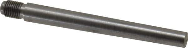 Value Collection - Size 7, 0.407" Large End Diam, Uncoated Steel 3/8-24 Threaded Taper Pin - Grade C-12L14, 3-1/2 Pin Length - USA Tool & Supply
