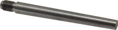 Value Collection - Size 7, 0.407" Large End Diam, Uncoated Steel 3/8-24 Threaded Taper Pin - Grade C-12L14, 3-1/2 Pin Length - USA Tool & Supply