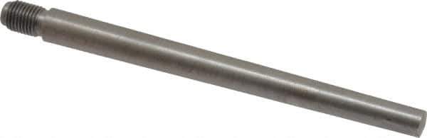 Value Collection - Size 7, 0.407" Large End Diam, Uncoated Steel 3/8-24 Threaded Taper Pin - Grade C-12L14, 4-1/2 Pin Length - USA Tool & Supply