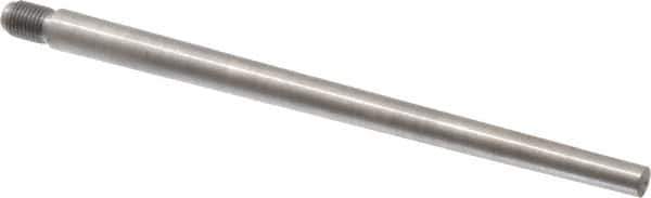 Value Collection - Size 7, 0.407" Large End Diam, Uncoated Steel 3/8-24 Threaded Taper Pin - Grade C-12L14, 6 Pin Length - USA Tool & Supply