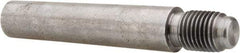 Value Collection - Size 8, 0.49" Large End Diam, Uncoated Steel 7/16-20 Threaded Taper Pin - Grade C-12L14, 2-1/4 Pin Length - USA Tool & Supply