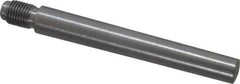 Value Collection - Size 8, 0.49" Large End Diam, Uncoated Steel 7/16-20 Threaded Taper Pin - Grade C-12L14, 3-1/2 Pin Length - USA Tool & Supply