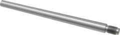 Value Collection - Size 8, 0.49" Large End Diam, Uncoated Steel 7/16-20 Threaded Taper Pin - Grade C-12L14, 6 Pin Length - USA Tool & Supply