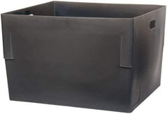 Bayhead Products - Gray Polyethylene Tote Container - Nesting, 26" Long x 22" Wide x 17" High - USA Tool & Supply