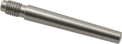 Value Collection - Size 4, 0.248" Large End Diam, Passivated Stainless Steel 1/4-28 Threaded Taper Pin - Grade 303, 18-8, 1-1/2 Pin Length - USA Tool & Supply