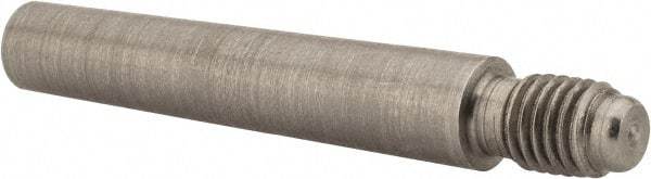 Value Collection - Size 5, 0.287" Large End Diam, Passivated Stainless Steel 1/4-28 Threaded Taper Pin - Grade 303, 18-8, 1-1/2 Pin Length - USA Tool & Supply