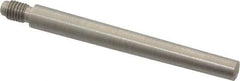 Value Collection - Size 5, 0.287" Large End Diam, Passivated Stainless Steel 1/4-28 Threaded Taper Pin - Grade 303, 18-8, 2-1/2 Pin Length - USA Tool & Supply