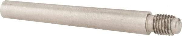 Value Collection - Size 6, 0.339" Large End Diam, Passivated Stainless Steel 5/16-24 Threaded Taper Pin - Grade 303, 18-8, 2-1/2 Pin Length - USA Tool & Supply