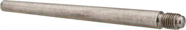 Value Collection - Size 6, 0.339" Large End Diam, Passivated Stainless Steel 5/16-24 Threaded Taper Pin - Grade 303, 18-8, 4 Pin Length - USA Tool & Supply