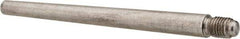 Value Collection - Size 6, 0.339" Large End Diam, Passivated Stainless Steel 5/16-24 Threaded Taper Pin - Grade 303, 18-8, 4 Pin Length - USA Tool & Supply