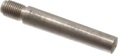 Value Collection - Size 7, 0.407" Large End Diam, Passivated Stainless Steel 3/8-24 Threaded Taper Pin - Grade 303, 18-8, 2-1/2 Pin Length - USA Tool & Supply