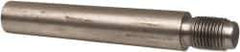 Value Collection - Size 9, 0.589" Large End Diam, Passivated Stainless Steel 1/2-20 Threaded Taper Pin - Grade 303, 18-8, 3 Pin Length - USA Tool & Supply