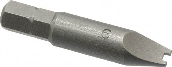 Value Collection - #6 Spanner Screwdriver Bit - 1-1/2" OAL - USA Tool & Supply