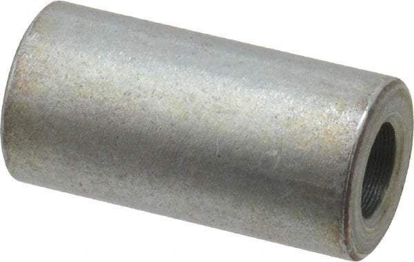 Electro Hardware - 0.257" ID x 1/2" OD, 1/4 Screw, Grade 2 Steel Female Unthreaded Circuit Board Spacer - Round Body, Zinc-Plated Finish, 1" OAL - USA Tool & Supply