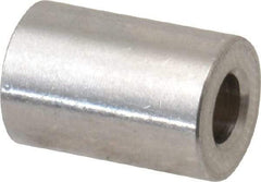 Electro Hardware - 0.116" ID x 1/4" OD, #4 Screw, Grade 18-8 & 303 Stainless Steel Female Unthreaded Circuit Board Spacer - Round Body, Uncoated, 3/8" OAL - USA Tool & Supply