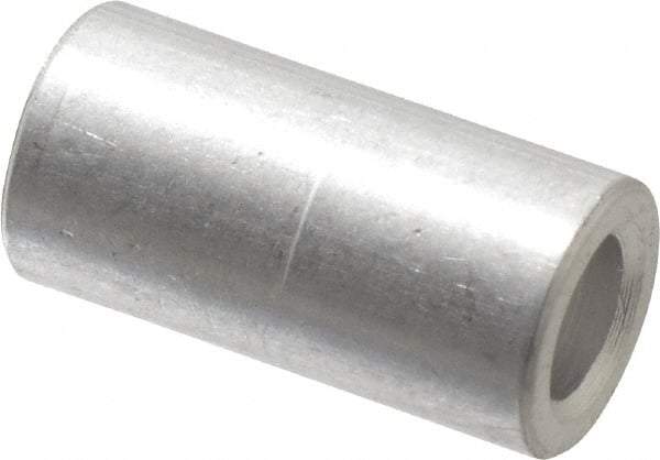 Electro Hardware - 0.141" ID x 1/4" OD, #6 Screw, Grade T-3 Aluminum Female Unthreaded Circuit Board Spacer - Round Body, Uncoated, 1/2" OAL - USA Tool & Supply