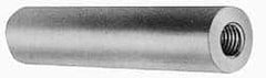 Electro Hardware - #8-32, 2" OAL, Brass Round Fully Threaded Female Circuit Board Standoffs - 1" Thread Depth, 2" Body Length, Zinc-Plated Clear Chromate Finish - USA Tool & Supply