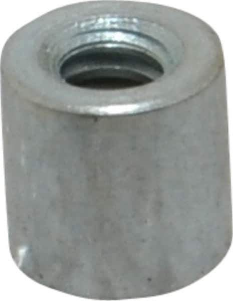 Electro Hardware - #6-32, 1/4" OAL, Steel Round Fully Threaded Female Circuit Board Standoffs - 1" Thread Depth, 1/4" Body Length, Zinc-Plated Clear Chromate Finish - USA Tool & Supply
