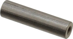 Electro Hardware - #4-40, 1" OAL, Stainless Steel Round Fully Threaded Female Circuit Board Standoffs - 1/2" Thread Depth, 1" Body Length, Bright Finish - USA Tool & Supply