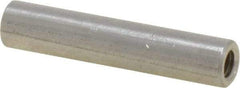 Electro Hardware - #8-32, 1-1/4" OAL, Stainless Steel Round Fully Threaded Female Circuit Board Standoffs - 1" Thread Depth, 1-1/4" Body Length, Bright Finish - USA Tool & Supply