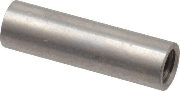 Electro Hardware - #10-32, 7/8" OAL, Stainless Steel Round Fully Threaded Female Circuit Board Standoffs - 1" Thread Depth, 7/8" Body Length, Bright Finish - USA Tool & Supply