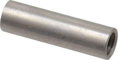 Electro Hardware - #10-32, 7/8" OAL, Stainless Steel Round Fully Threaded Female Circuit Board Standoffs - 1" Thread Depth, 7/8" Body Length, Bright Finish - USA Tool & Supply