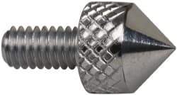 Mitutoyo - M2.5x0.45, 5mm Ball Diam, Carbide 90 ° Conical Contact Point - 5mm Contact Point Length, Use with AGD 1,2,3,4 - USA Tool & Supply