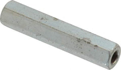 Electro Hardware - #6-32, 1-1/4" OAL, 1/4" Across Flats, Steel Hex Female Circuit Board Standoffs - 1-1/4" Body Length, Zinc-Plated Clear Chromate Finish - USA Tool & Supply