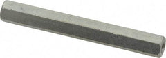 Electro Hardware - #6-32, 2" OAL, 1/4" Across Flats, Steel Hex Female Circuit Board Standoffs - 2" Body Length, Zinc-Plated Clear Chromate Finish - USA Tool & Supply