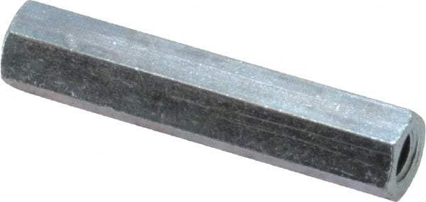 Electro Hardware - #8-32, 1-1/4" OAL, 1/4" Across Flats, Steel Hex Female Circuit Board Standoffs - 1-1/4" Body Length, Zinc-Plated Finish - USA Tool & Supply