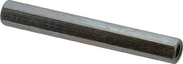 Electro Hardware - #10-32, 2" OAL, 1/4" Across Flats, Steel Hex Female Circuit Board Standoffs - 2" Body Length, Zinc-Plated Clear Chromate Finish - USA Tool & Supply