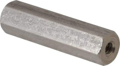 Electro Hardware - #4-40, 1" OAL, 1/4" Across Flats, Stainless Steel Hex Female Circuit Board Standoffs - 1" Body Length, Bright Finish - USA Tool & Supply