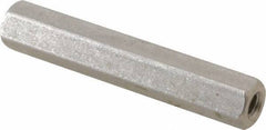 Electro Hardware - #6-32, 1-1/2" OAL, 1/4" Across Flats, Stainless Steel Hex Female Circuit Board Standoffs - 1-1/2" Body Length, Bright Finish - USA Tool & Supply